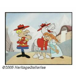 Dudley Do-Right, Nell and Horse Hand-Painted Scene Cel