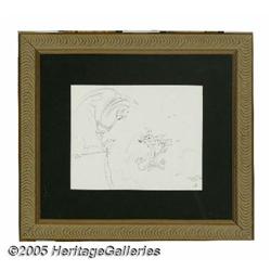 Chuck Jones - Road Runner and Wile E. Coyote Pencil Ske