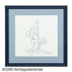 Sorcerer Mickey Pencil Animation Drawing (undated). Ani