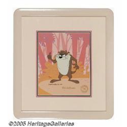 Tazmanian Devil Hand-Painted Limited Edition Cel (Linda