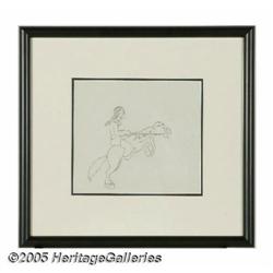Warner Bros. Animation - Native American on Horseback A
