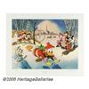 Image 1 : Carl Barks - Snow Fun, Regular Edition Lithograph, numb