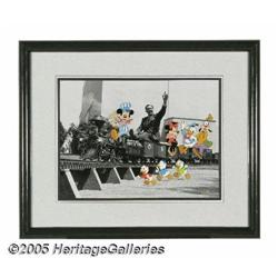 Walt's Train Hand-Painted Character Cel Set-up #248/950