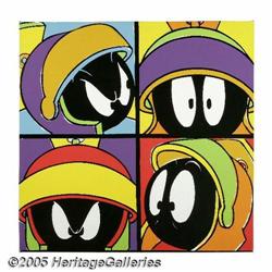 Steve Kaufman - Marvin the Martian "Attitudes" Print on