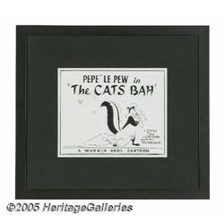 The Cat's Bah Lobby Card (Warner Bros., 1954). Pepe le