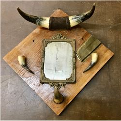 Antique Horn Mirror
