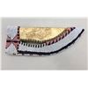 Image 7 : Beaded and Tacked Knife Sheath with Knife