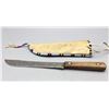 Image 5 : Beaded Knife Sheath with Knife