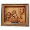 Image 1 : Carved Wood Relief - Saturday Night
