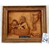 Image 5 : Carved Wood Relief - Saturday Night