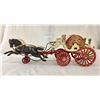 Image 1 : Antique Cast Iron Fire Wagon Toy