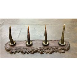 Horn Hat Rack - Antique