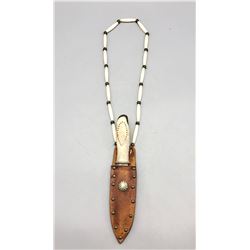 Bone Handle Knife with Sheath