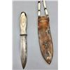 Image 8 : Bone Handle Knife with Sheath