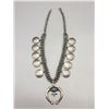 Image 2 : Coin Squash Blossom Necklace with Nice Turquoise