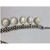 Image 8 : Coin Squash Blossom Necklace with Nice Turquoise