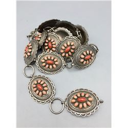 Calvin Martinez Coral Concho Belt