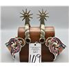 Image 11 : Buermann Spurs with Beaded Straps