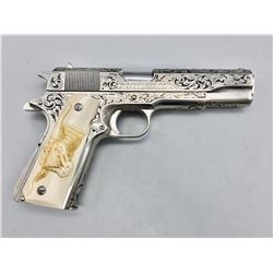 David Harris Engraved Ivory 1911