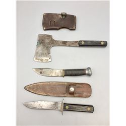 Boy Scout Hatchett and Two Knives
