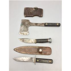 Boy Scout Hatchett and Two Knives