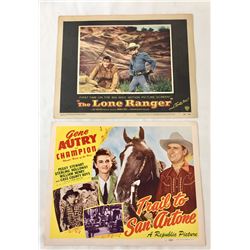 Lone Ranger and Gene Autry Lobby Cards