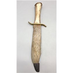 Large Bone Handle Bowie Knife