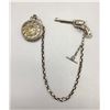 Image 1 : Pocket Watch with Sterling Silver Gun Chain