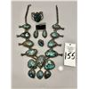 Image 21 : Large Squash Set with Webbed Turquoise