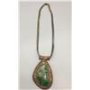 Image 2 : Antique Turquoise Pendant with Newer Chain