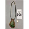 Image 9 : Antique Turquoise Pendant with Newer Chain