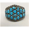 Image 1 : Sterling Silver and Turquoise Cluster Bracelet
