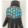 Image 6 : Sterling Silver and Turquoise Cluster Bracelet