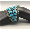 Image 7 : Sterling Silver and Turquoise Cluster Bracelet