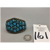 Image 9 : Sterling Silver and Turquoise Cluster Bracelet