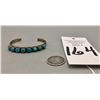 Image 8 : Vintage Eight Stone Carved Turquoise Bracelet