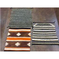 Group of Three Saddle Blankets