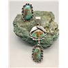 Image 1 : Matching Turquoise Pendant and Ring