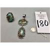 Image 7 : Matching Turquoise Pendant and Ring