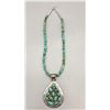 Image 2 : Turquoise and Sterling Silver Necklace