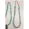 Image 4 : Three Turquoise and Coral Necklaces