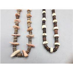 Two Stone and Shell Necklaces