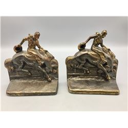 Let em Buck Vintage Bookends