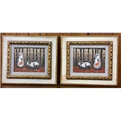 Two Original Jimmy Yellowhair Paintings