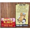 Image 1 : Two Vintage Tobacco Advertisement Signs