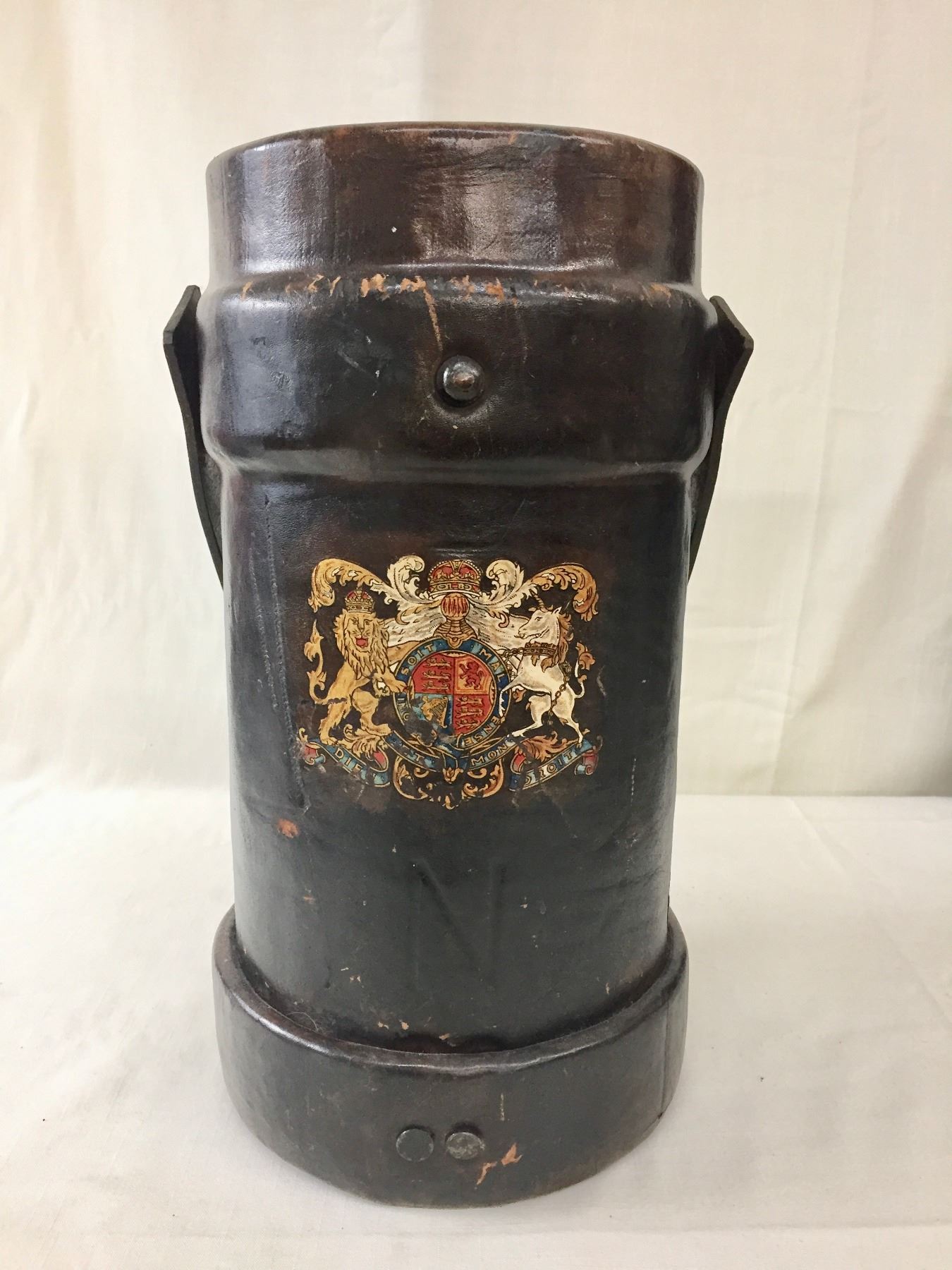 Antique Leather Fire Bucket
