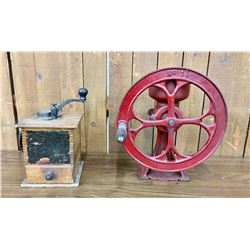 Two Antique Grinders