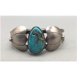 Vintage Sterling Silver and Turquoise Bracelet
