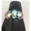Image 6 : Vintage Sterling Silver and Turquoise Bracelet