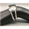 Image 7 : Vintage Sterling Silver and Turquoise Bracelet